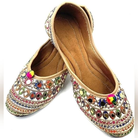 Shoes - Traditional Handmade Khussa Wedding Bridal Mojari Juti Punjabi Jutti Ethnic